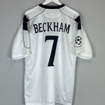Shop 2000/01 MANCHESTER UNITED BECKHAM #7 C/L AWAY SHIRT (XL) UMBRO, classic football shirts, vintage football shirts & retro soccer jerseys at Cult Kits