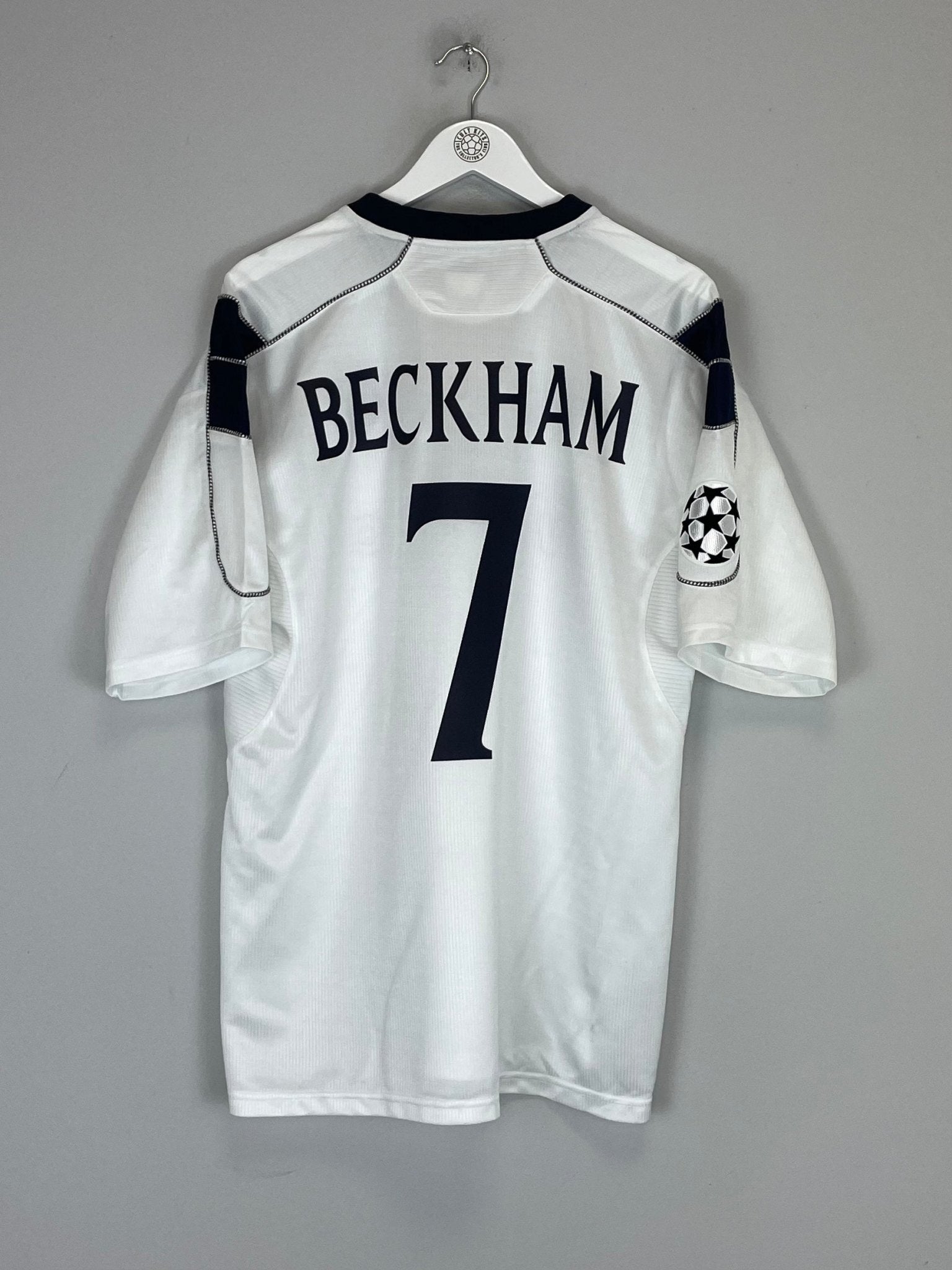 Shop 2000/01 MANCHESTER UNITED BECKHAM #7 C/L AWAY SHIRT (XL) UMBRO, classic football shirts, vintage football shirts & retro soccer jerseys at Cult Kits