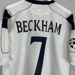Shop 2000/01 MANCHESTER UNITED BECKHAM #7 C/L AWAY SHIRT (XL) UMBRO, classic football shirts, vintage football shirts & retro soccer jerseys at Cult Kits