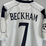 Shop 2000/01 MANCHESTER UNITED BECKHAM #7 C/L AWAY SHIRT (XL) UMBRO, classic football shirts, vintage football shirts & retro soccer jerseys at Cult Kits