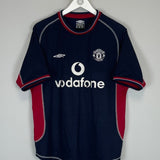2000/01 MANCHESTER UNITED BECKHAM 7 THIRD SHIRT (M) UMBRO - Cult Kits - Medium - Buy Vintage Football Shirts, Authentic Retro Football Shirts For Sale, Classic Football Shirts & Soccer Jersey