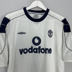 Shop 2000/01 MANCHESTER UNITED VERON #4 AWAY SHIRT (M) UMBRO, classic football shirts, vintage football shirts & retro soccer jerseys at Cult Kits