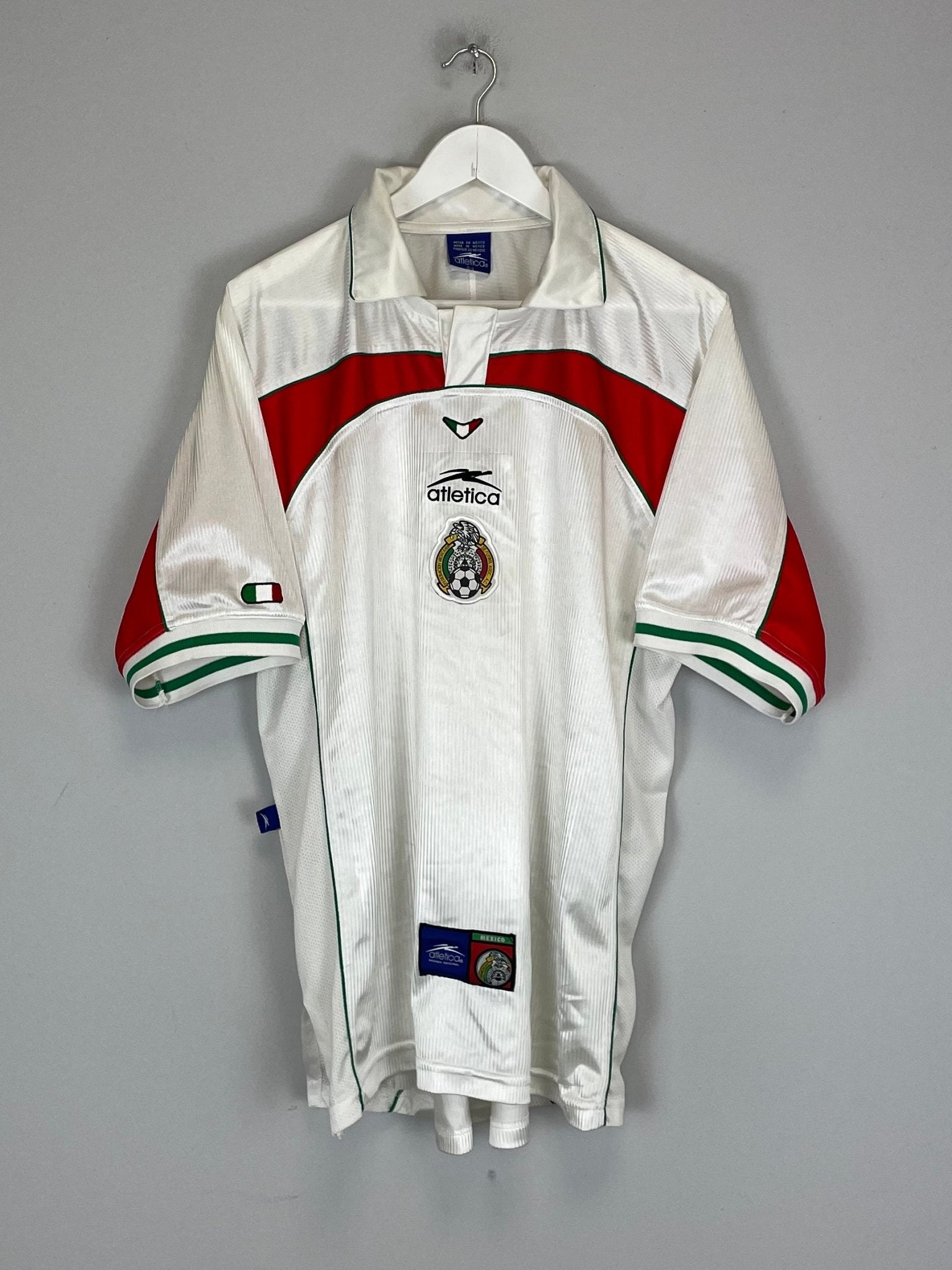 Shop 2000/01 MEXICO AWAY SHIRT (L) ATLETICA, classic football shirts, vintage football shirts & retro soccer jerseys at Cult Kits