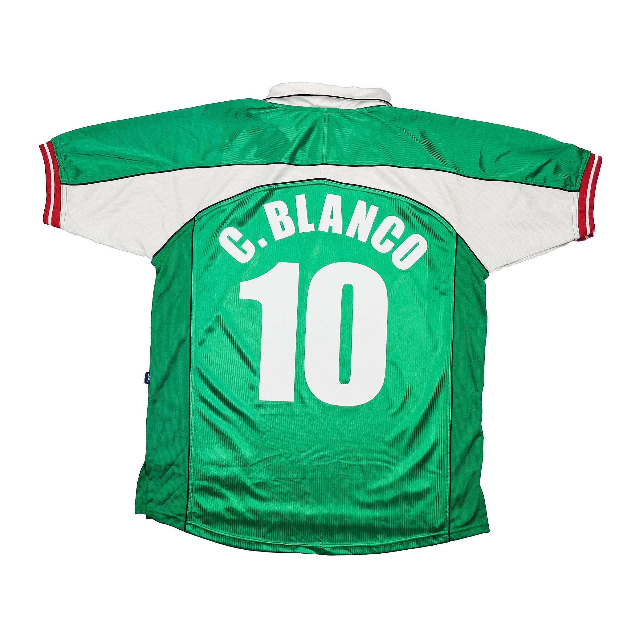 Buy 2000/01 Mexico C.Blanco 10 Home Shirt (L) Atletica ~ Free worldwide shipping ~ Authentic Vintage Football Shirts from Cult Kits