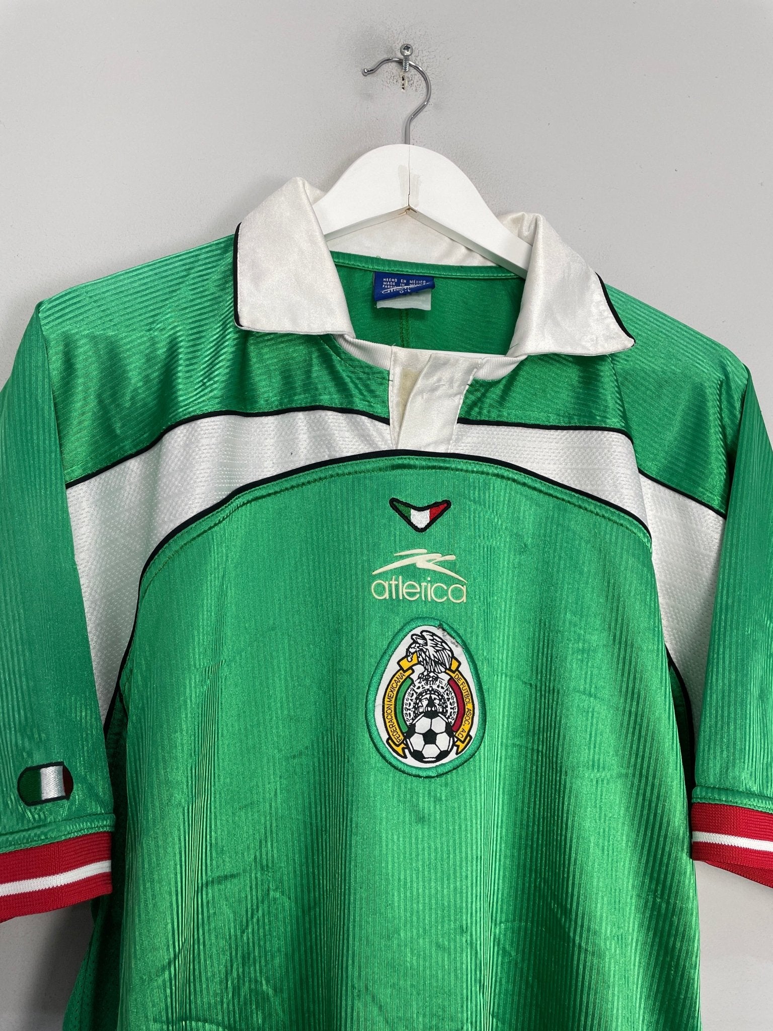 Shop 2000/01 MEXICO HOME SHIRT (L) ATLETICA, classic football shirts, vintage football shirts & retro soccer jerseys at Cult Kits