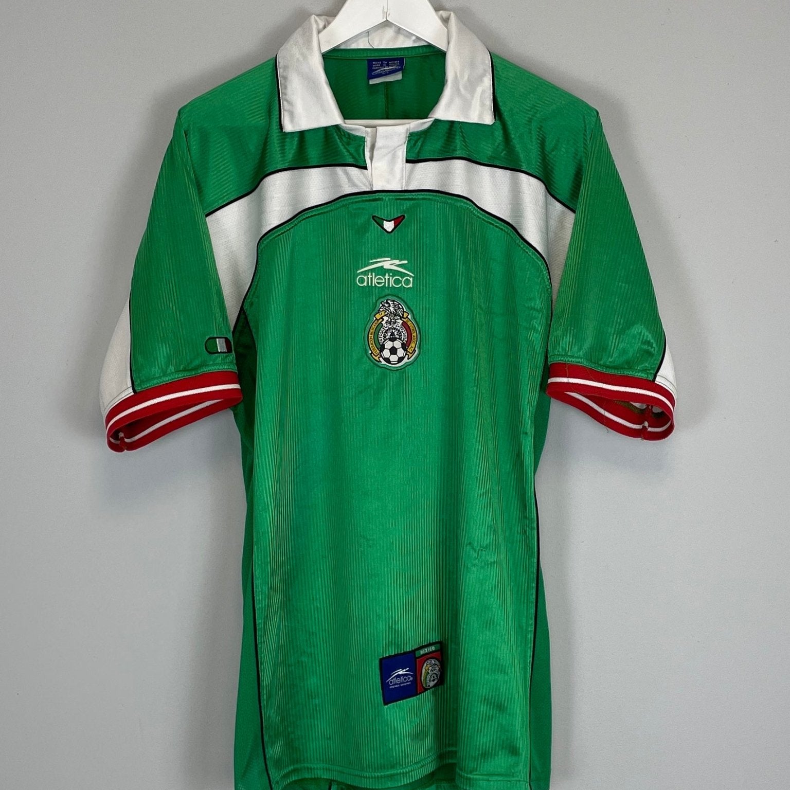 Shop 2000/01 MEXICO HOME SHIRT (L) ATLETICA, classic football shirts, vintage football shirts & retro soccer jerseys at Cult Kits