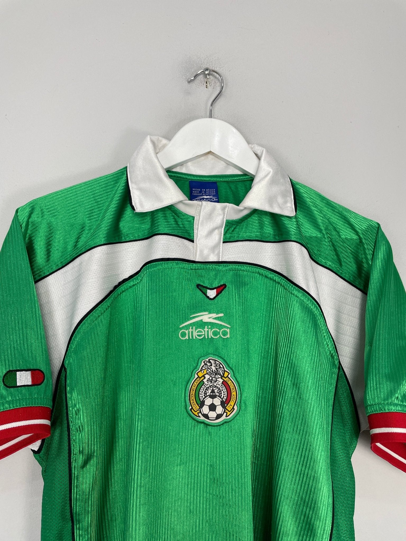 Shop 2000/01 MEXICO HOME SHIRT (S) ATLETICA, classic football shirts, vintage football shirts & retro soccer jerseys at Cult Kits