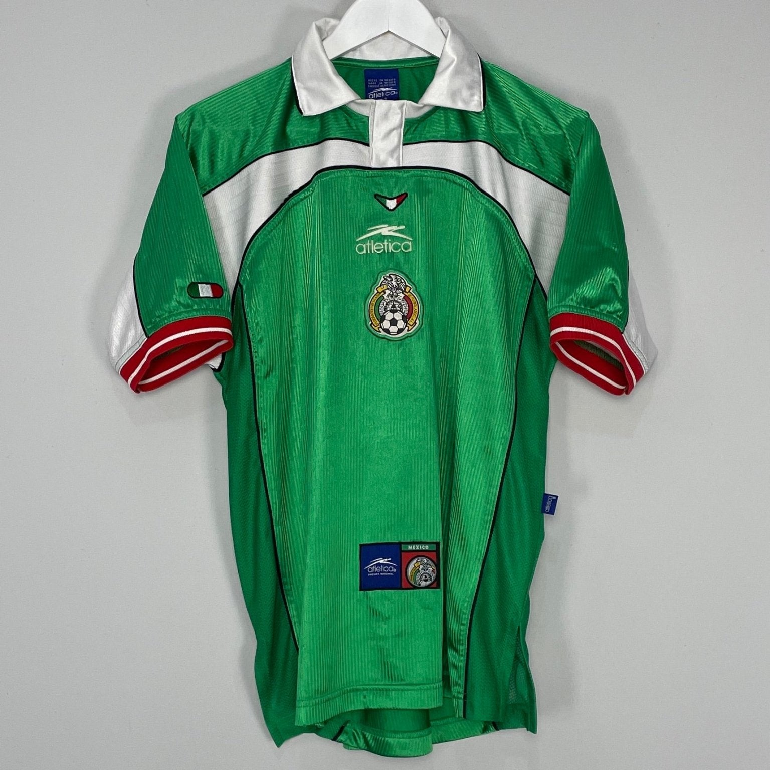 Shop 2000/01 MEXICO HOME SHIRT (S) ATLETICA, classic football shirts, vintage football shirts & retro soccer jerseys at Cult Kits