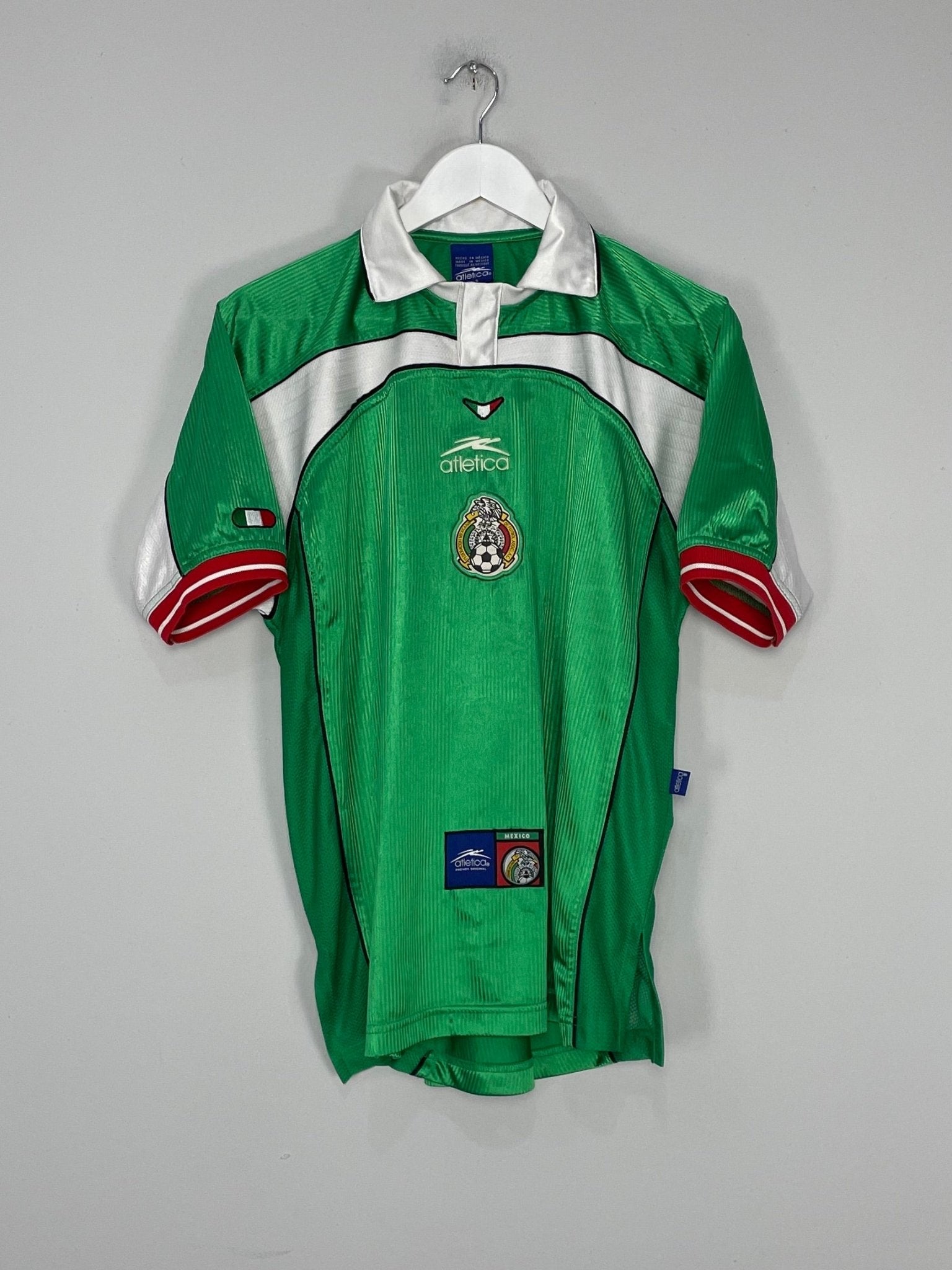 Shop 2000/01 MEXICO HOME SHIRT (S) ATLETICA, classic football shirts, vintage football shirts & retro soccer jerseys at Cult Kits