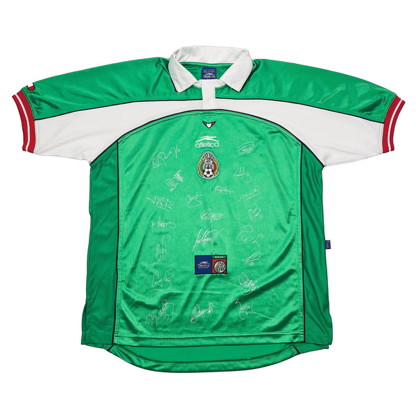 2000/01 Mexico *Squad Signed* Home Shirt (L) Atletica – Cult Kits