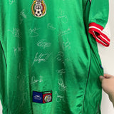 Shop 2000/01 MEXICO *SQUAD SIGNED* HOME SHIRT (XL) ATLETICA, classic football shirts, vintage football shirts & retro soccer jerseys at Cult Kits