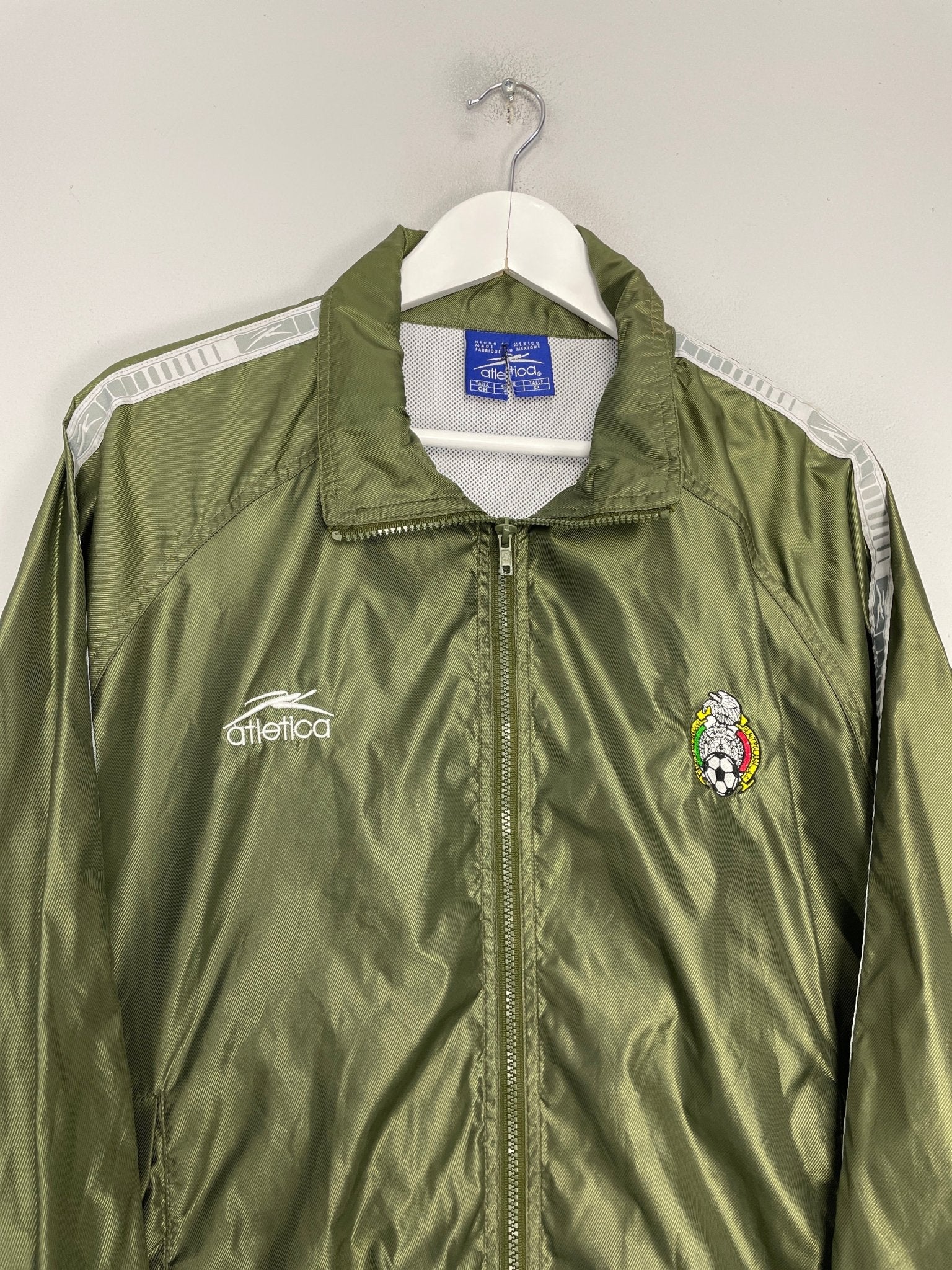 Shop 2000/01 MEXICO TRACK JACKET (S) ATLETICA, classic football shirts, vintage football shirts & retro soccer jerseys at Cult Kits