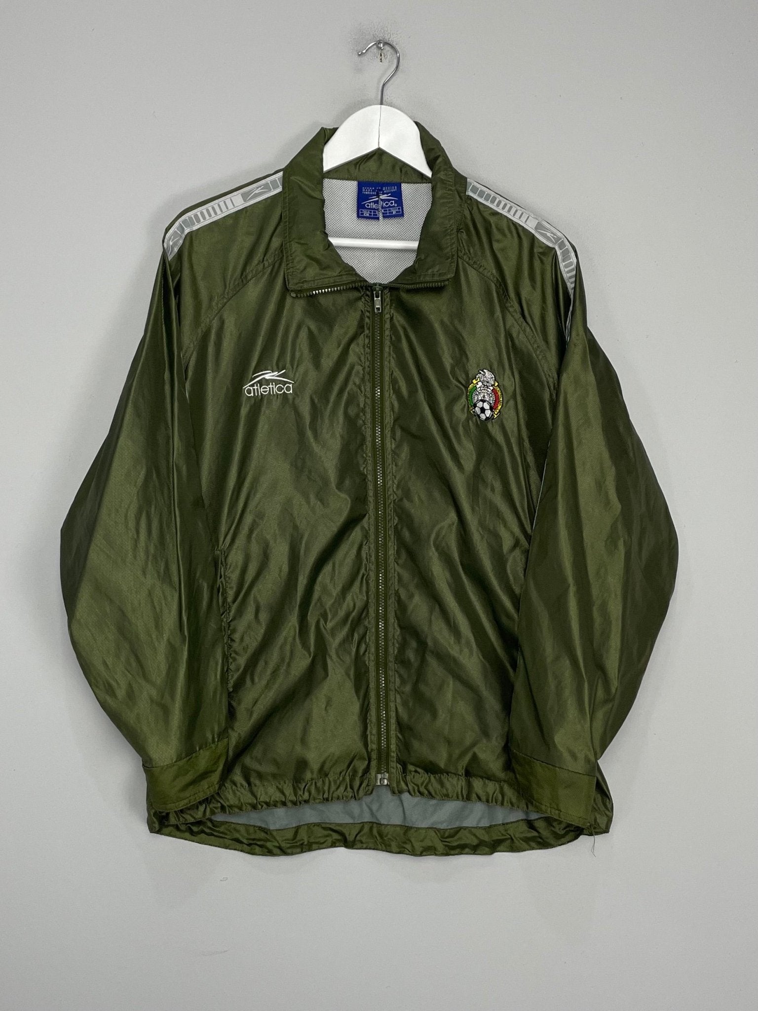 Shop 2000/01 MEXICO TRACK JACKET (S) ATLETICA, classic football shirts, vintage football shirts & retro soccer jerseys at Cult Kits