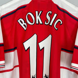 Shop 2000/01 MIDDLESBROUGH BOKSIC #11 HOME SHIRT (XL) ERREA, classic football shirts, vintage football shirts & retro soccer jerseys at Cult Kits