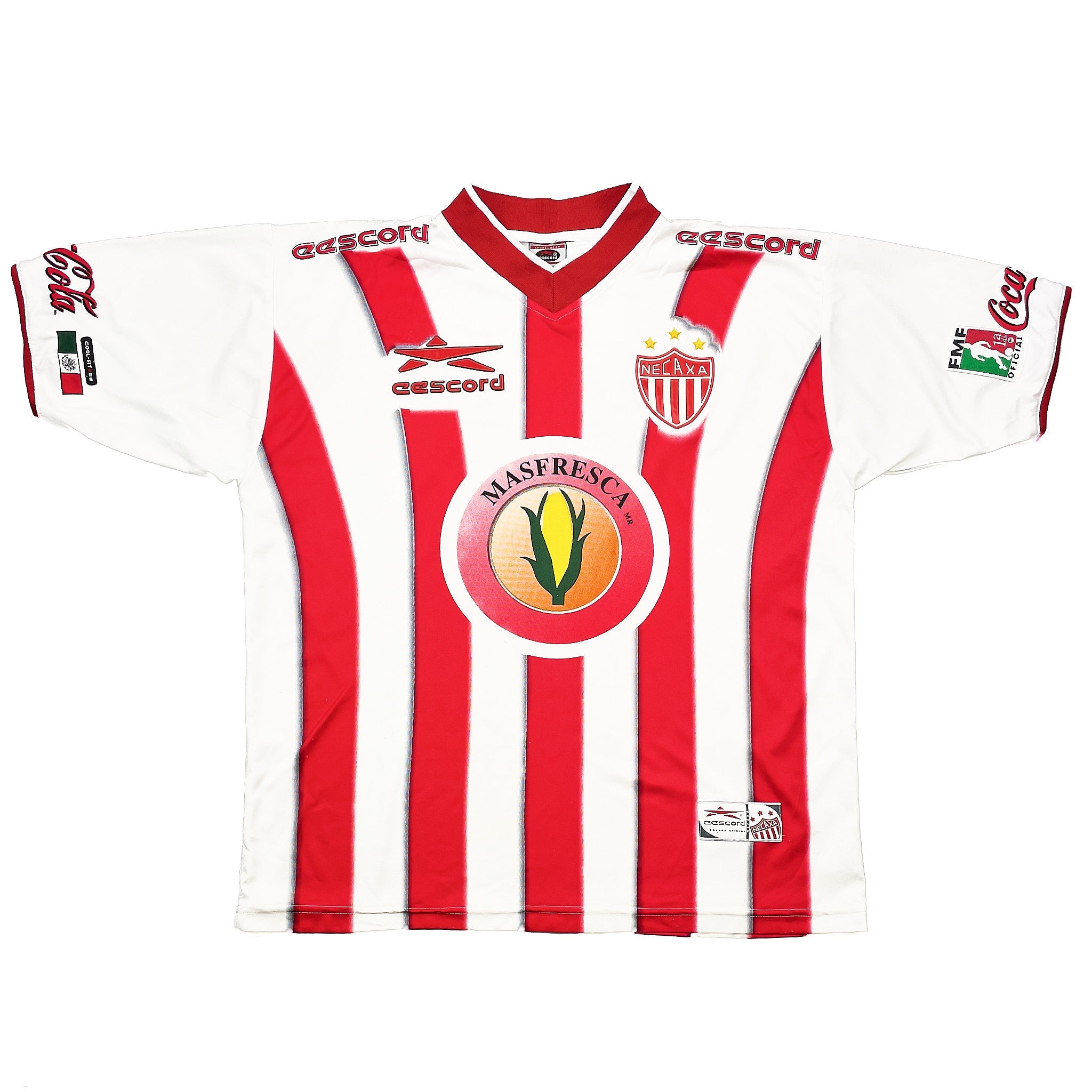 Buy 2000/01 Necaxa Home Shirt (L) Eescord ~ Free worldwide shipping available ~ Authentic Vintage Football Shirts from Cult Kits