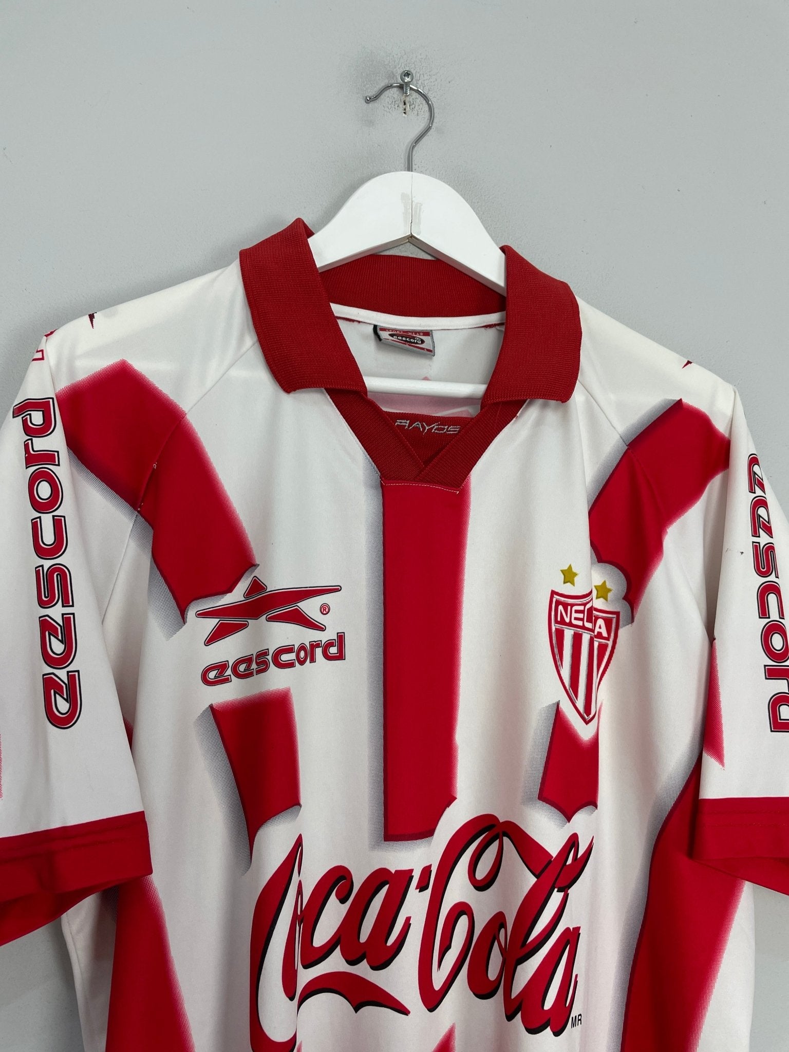 Shop 2000/01 NECAXA HOME SHIRT (L) EESCORD, classic football shirts, vintage football shirts & retro soccer jerseys at Cult Kits