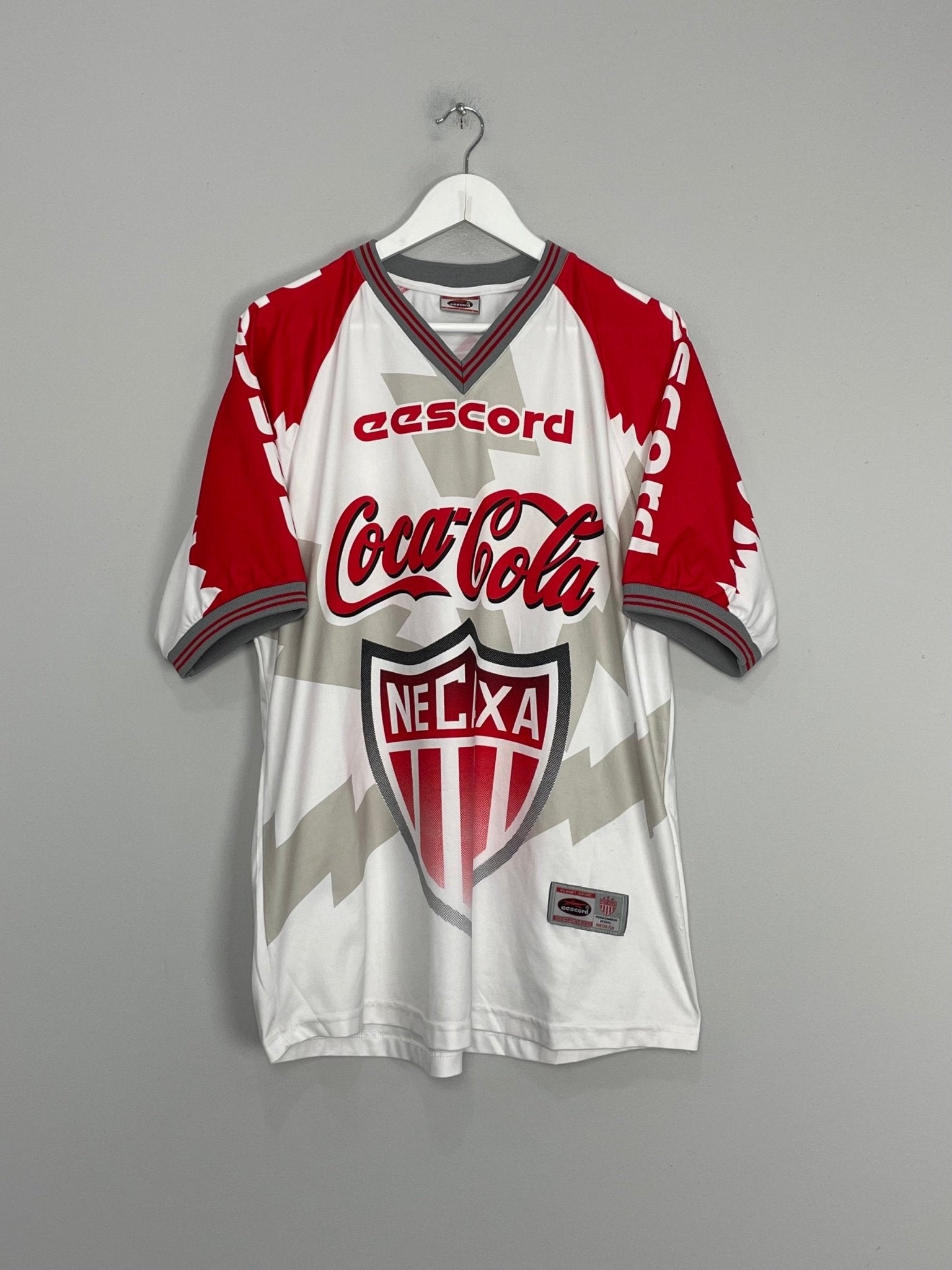 Shop 2000/01 NECAXA HOME SHIRT (L) EESCORD, classic football shirts, vintage football shirts & retro soccer jerseys at Cult Kits