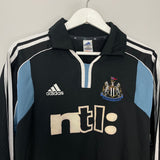 Shop 2000/01 NEWCASTLE UNITED SPEED #11 L/S AWAY SHIRT (XL) ADIDAS, classic football shirts, vintage football shirts & retro soccer jerseys at Cult Kits
