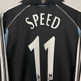 Shop 2000/01 NEWCASTLE UNITED SPEED #11 L/S AWAY SHIRT (XL) ADIDAS, classic football shirts, vintage football shirts & retro soccer jerseys at Cult Kits
