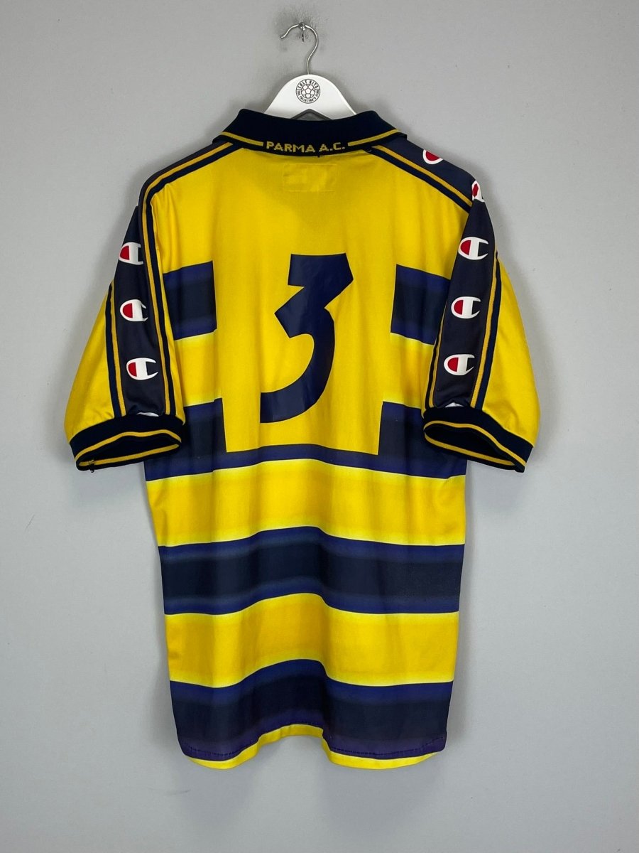 2000/01 PARMA 3 HOME SHIRT (XL) CHAMPION - Cult Kits - XL - Buy Vintage Football Shirts, Authentic Retro Football Shirts For Sale, Classic Football Shirts & Soccer Jersey