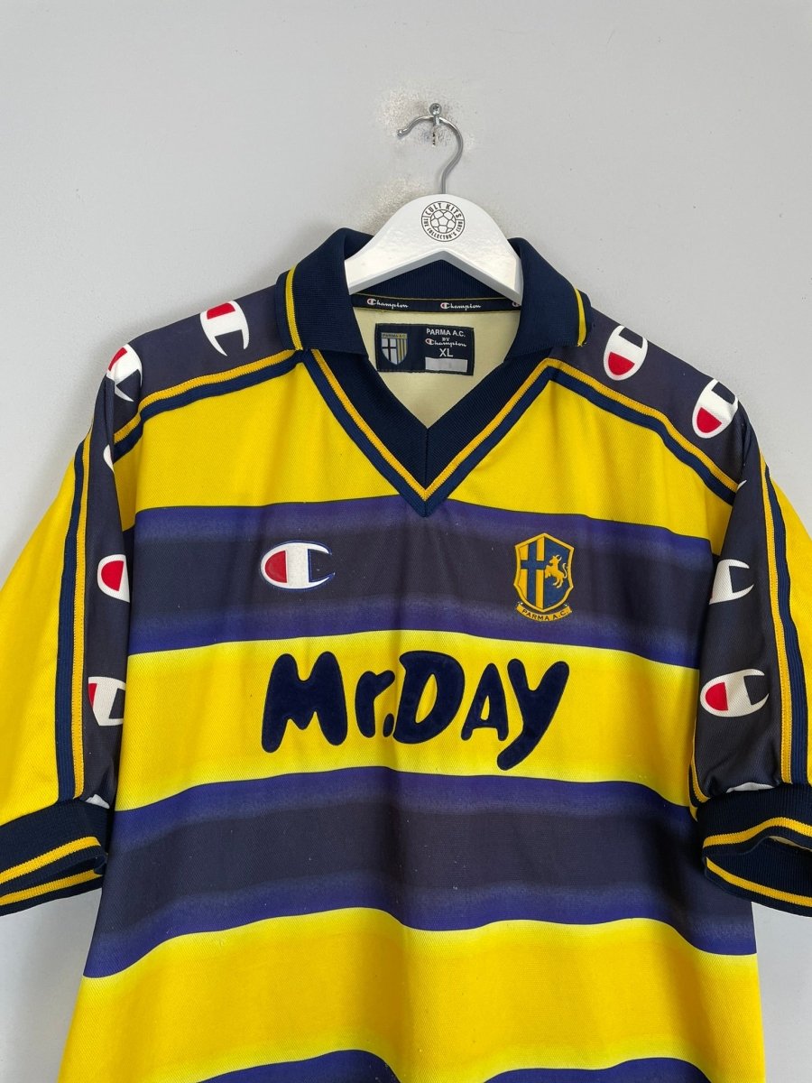2000/01 PARMA 3 HOME SHIRT (XL) CHAMPION - Cult Kits - XL - Buy Vintage Football Shirts, Authentic Retro Football Shirts For Sale, Classic Football Shirts & Soccer Jersey
