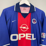 Shop 2000/01 PSG HOME SHIRT (L) NIKE, classic football shirts, vintage football shirts & retro soccer jerseys at Cult Kits