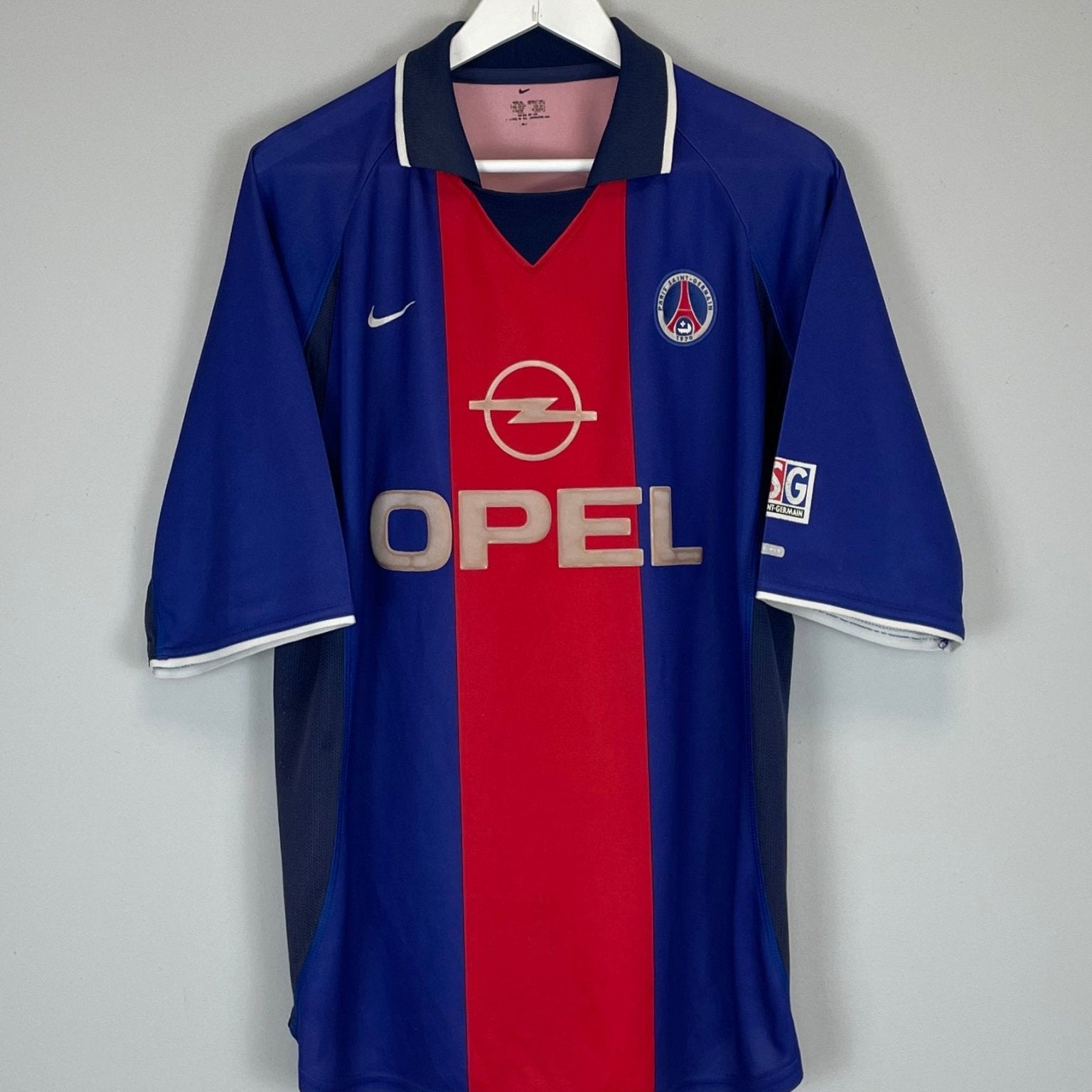 Shop 2000/01 PSG HOME SHIRT (XL) NIKE, classic football shirts, vintage football shirts & retro soccer jerseys at Cult Kits