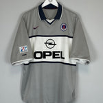 2000/01 PSG OKOCHA 10 AWAY SHIRT (L) NIKE - Cult Kits - Large - Buy Vintage Football Shirts, Authentic Retro Football Shirts For Sale, Classic Football Shirts & Soccer Jersey