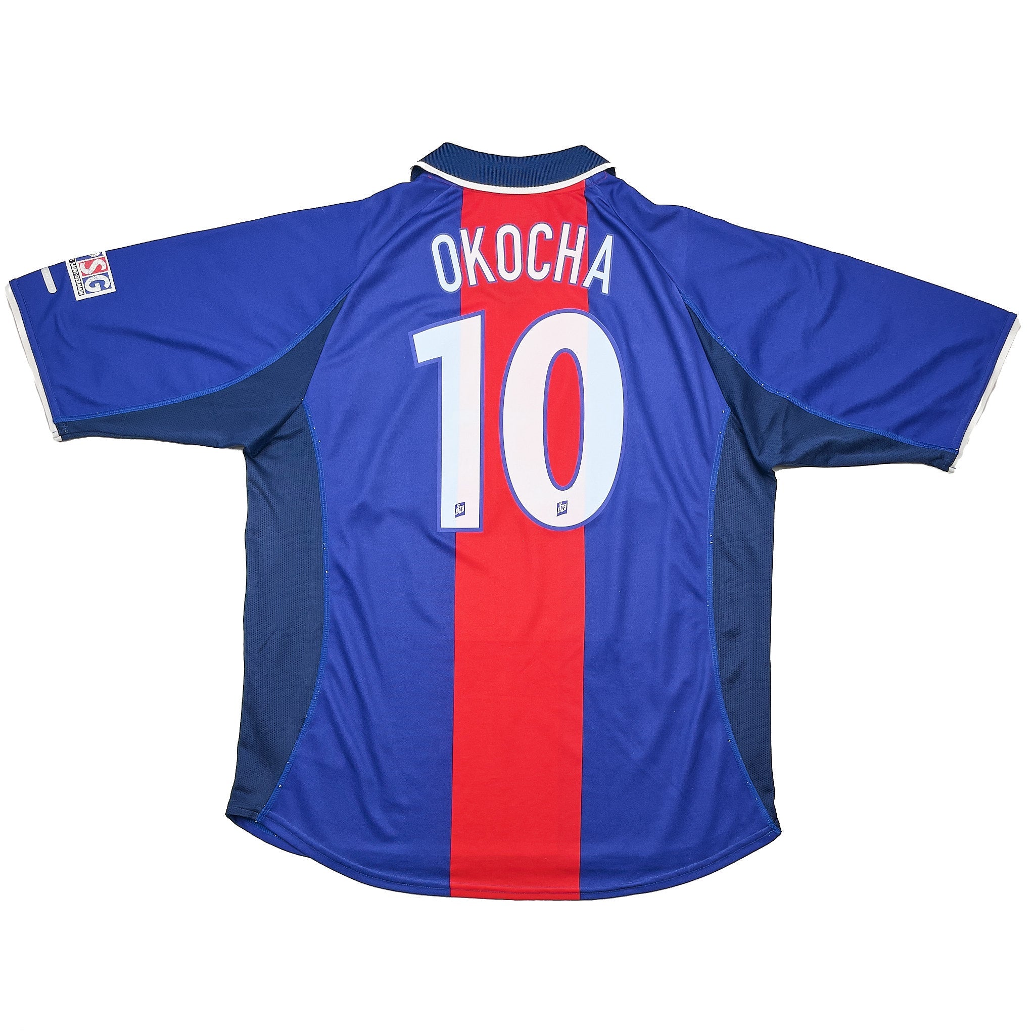Buy 2000/01 PSG Okocha 10 Home Shirt (XL) Nike ~ Free worldwide shipping available ~ Authentic Vintage Football Shirts from Cult Kits