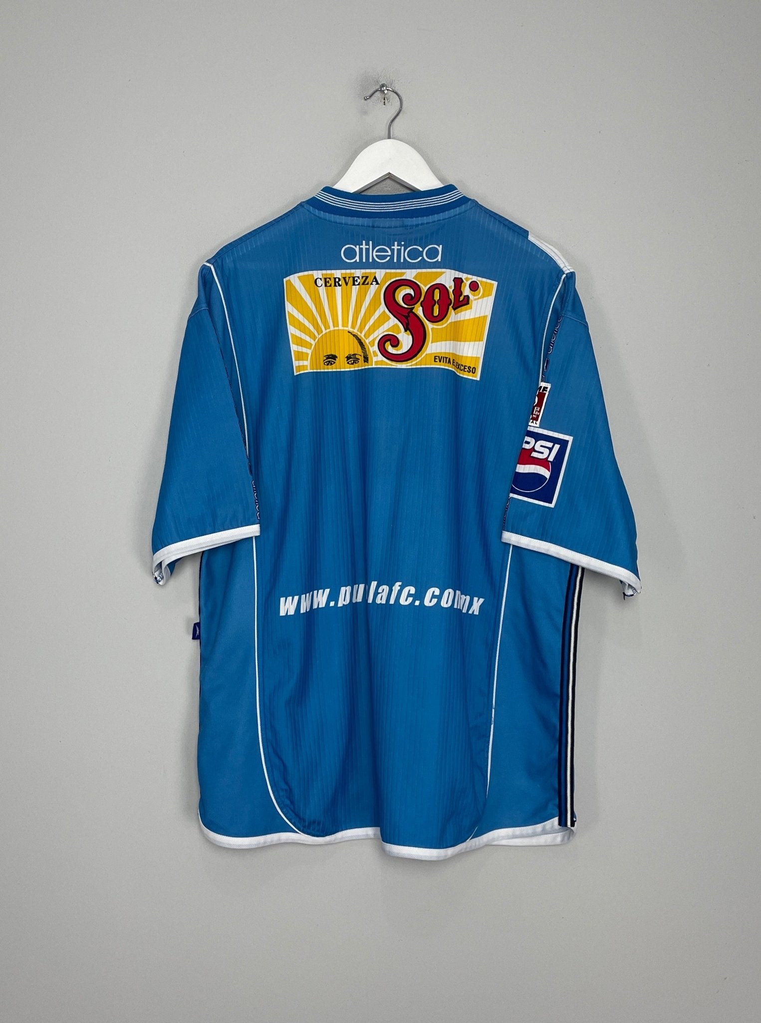 Shop 2000/01 PUEBLA HOME SHIRT (XL) ATLETICA, classic football shirts, vintage football shirts & retro soccer jerseys at Cult Kits