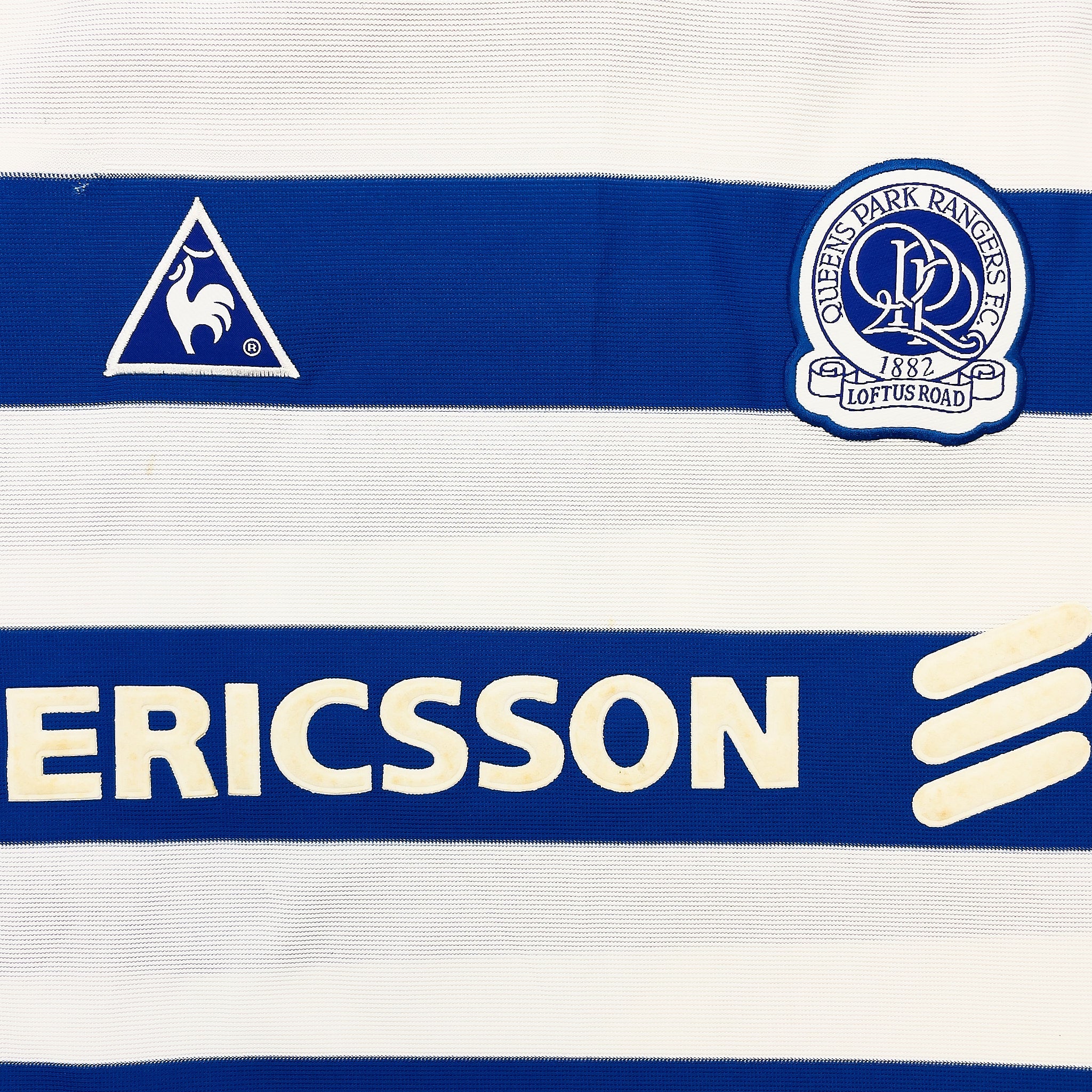 Buy 2000/01 QPR Crouch 28 L/S Home Shirt (XXL) Le Coq ~ Free worldwide shipping ~ Authentic Vintage Football Shirts from Cult Kits
