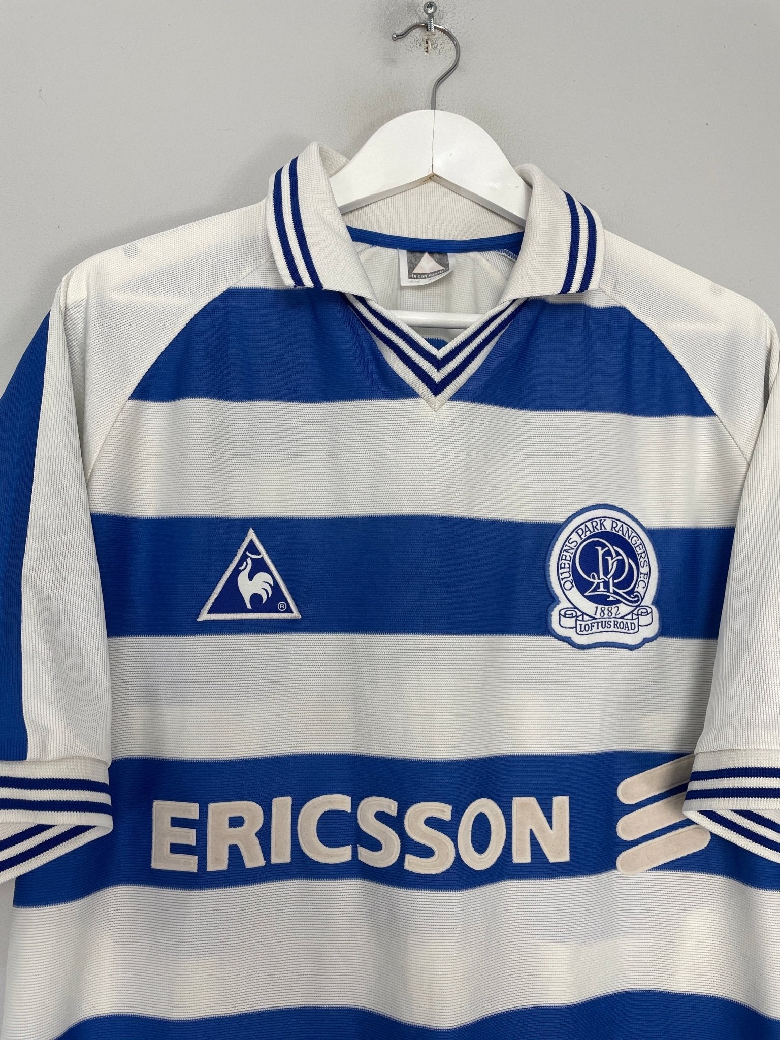 Shop 2000/01 QPR HOME SHIRT (L) LE COQ, classic football shirts, vintage football shirts & retro soccer jerseys at Cult Kits