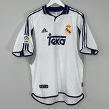 Shop 2000/01 REAL MADRID FIGO #10 HOME SHIRT (L) ADIDAS, classic football shirts, vintage football shirts & retro soccer jerseys at Cult Kits