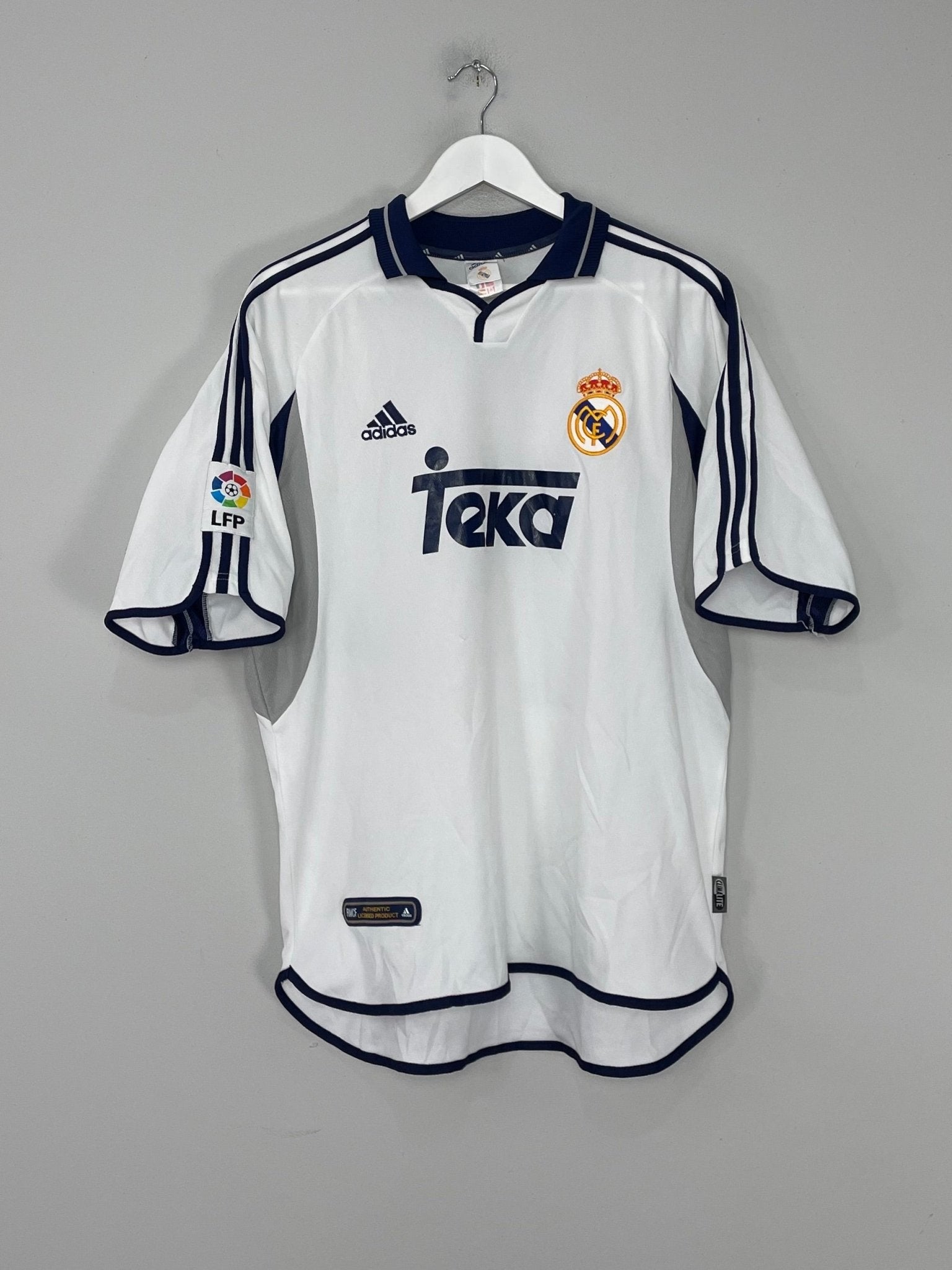 Shop 2000/01 REAL MADRID FIGO #10 HOME SHIRT (L) ADIDAS, classic football shirts, vintage football shirts & retro soccer jerseys at Cult Kits