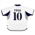 Buy 2000/01 Real Madrid Figo 10 Home Shirt (L) Adidas ~ Free worldwide shipping ~ Authentic Vintage Football Shirts from Cult Kits