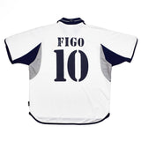 Buy 2000/01 Real Madrid Figo 10 Home Shirt (L) Adidas ~ Free worldwide shipping ~ Authentic Vintage Football Shirts from Cult Kits
