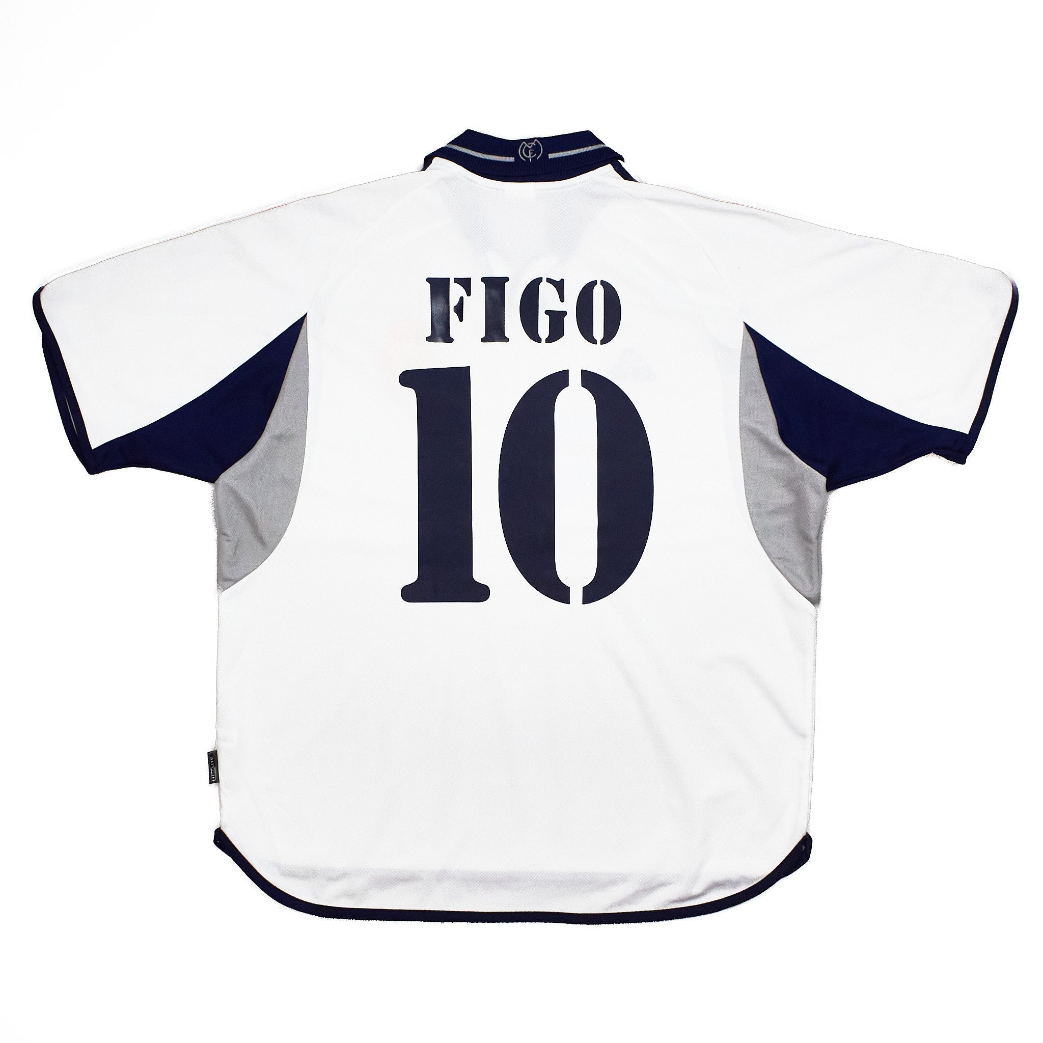Buy 2000/01 Real Madrid Figo 10 Home Shirt (L) Adidas ~ Free worldwide shipping ~ Authentic Vintage Football Shirts from Cult Kits