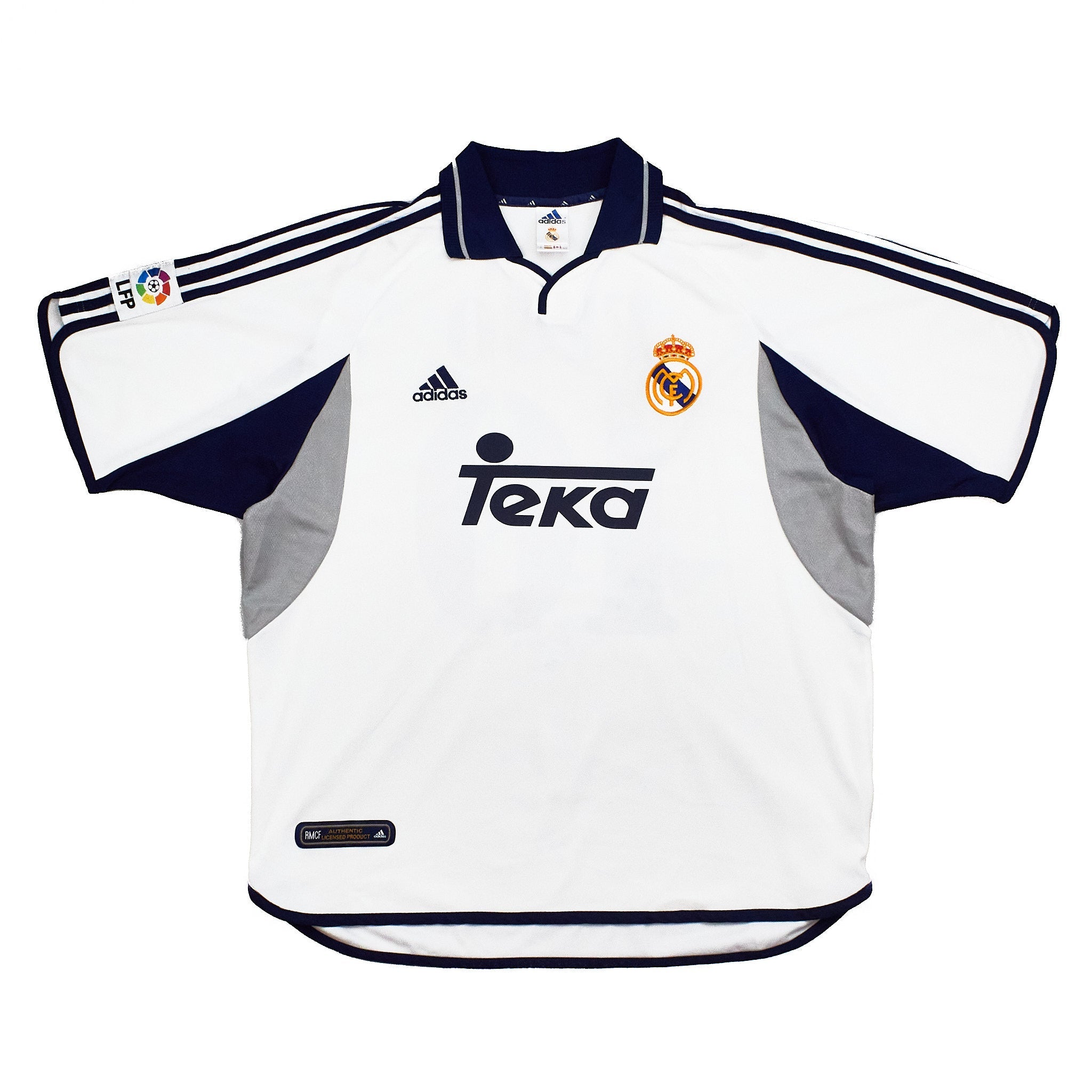 Buy 2000/01 Real Madrid Figo 10 Home Shirt (L) Adidas ~ Free worldwide shipping ~ Authentic Vintage Football Shirts from Cult Kits
