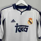 Shop 2000/01 REAL MADRID FIGO #10 HOME SHIRT (L) ADIDAS, classic football shirts, vintage football shirts & retro soccer jerseys at Cult Kits