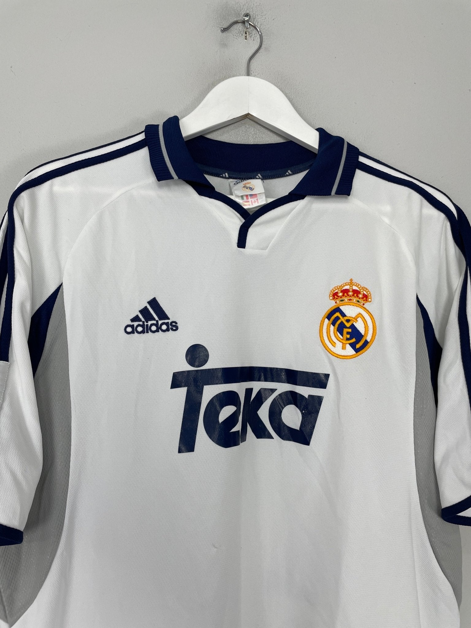 Shop 2000/01 REAL MADRID FIGO #10 HOME SHIRT (L) ADIDAS, classic football shirts, vintage football shirts & retro soccer jerseys at Cult Kits
