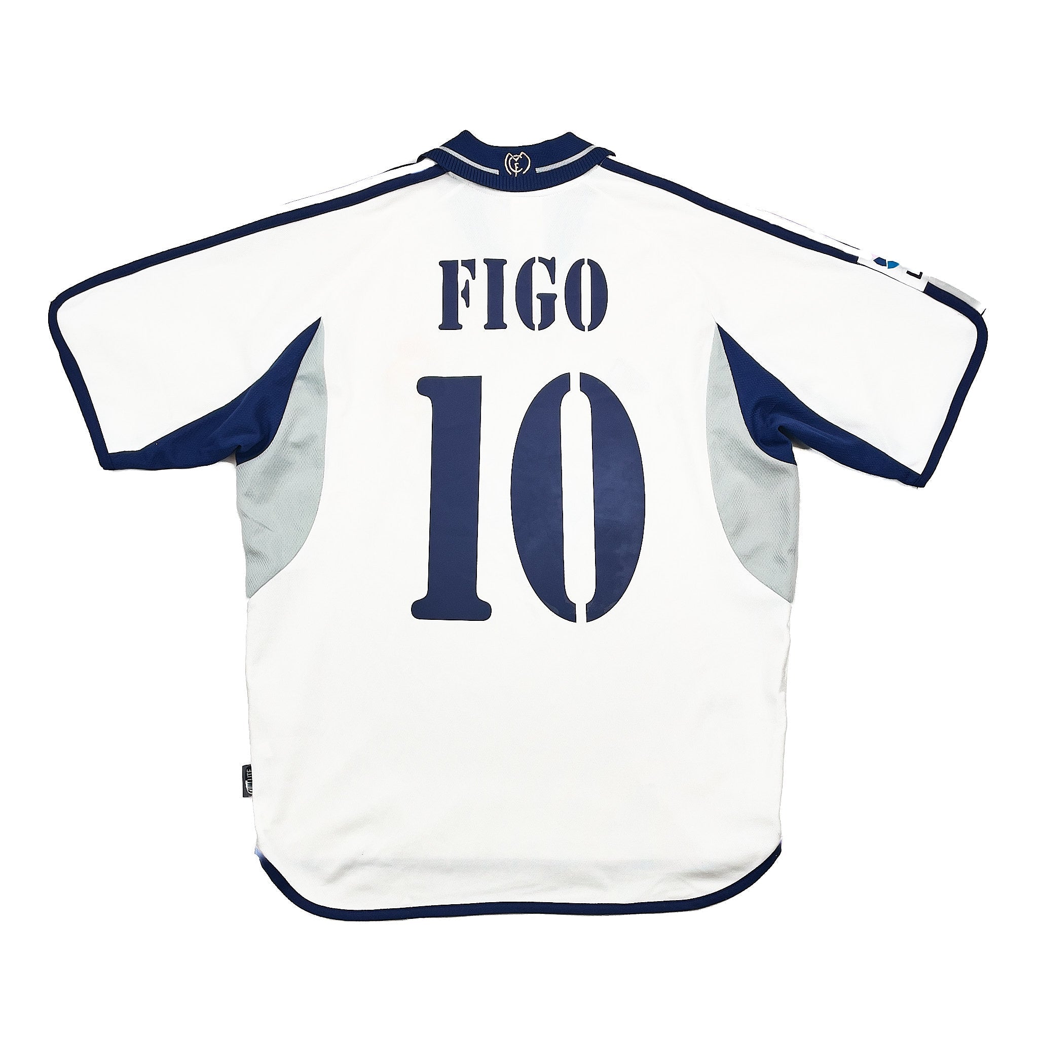Buy 2000/01 REAL MADRID FIGO 10 HOME SHIRT (M) ADIDAS ~ Free worldwide shipping available ~ Authentic Vintage Football Shirts from Cult Kits