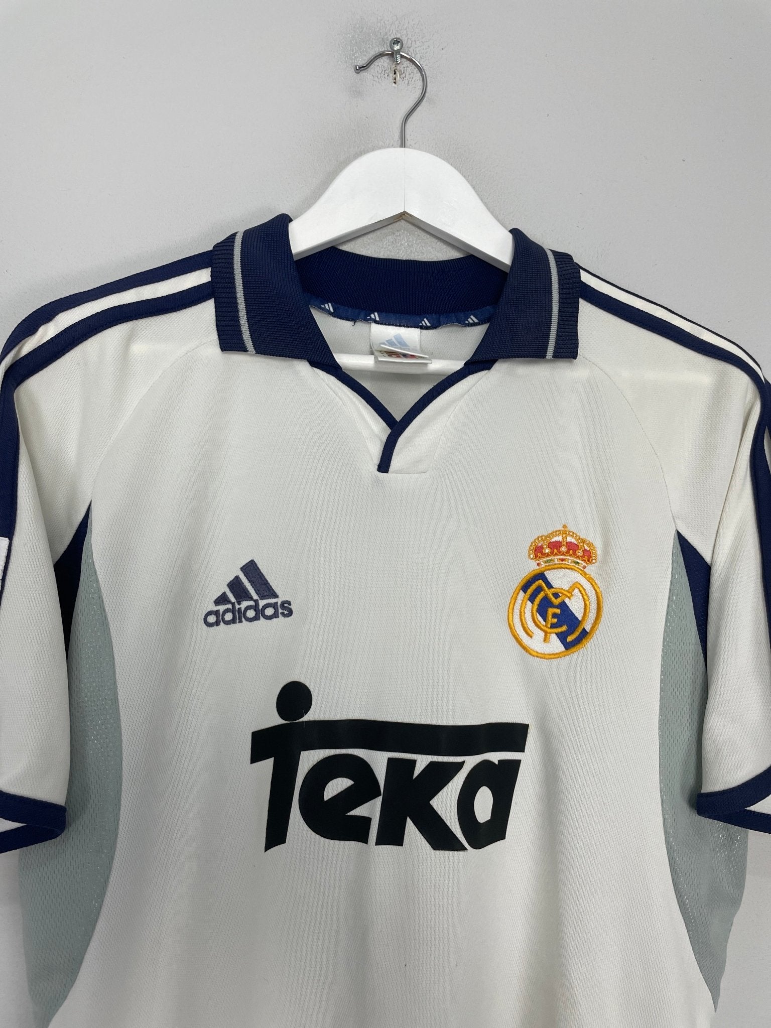 Shop 2000/01 REAL MADRID FIGO #10 HOME SHIRT (S) ADIDAS, classic football shirts, vintage football shirts & retro soccer jerseys at Cult Kits