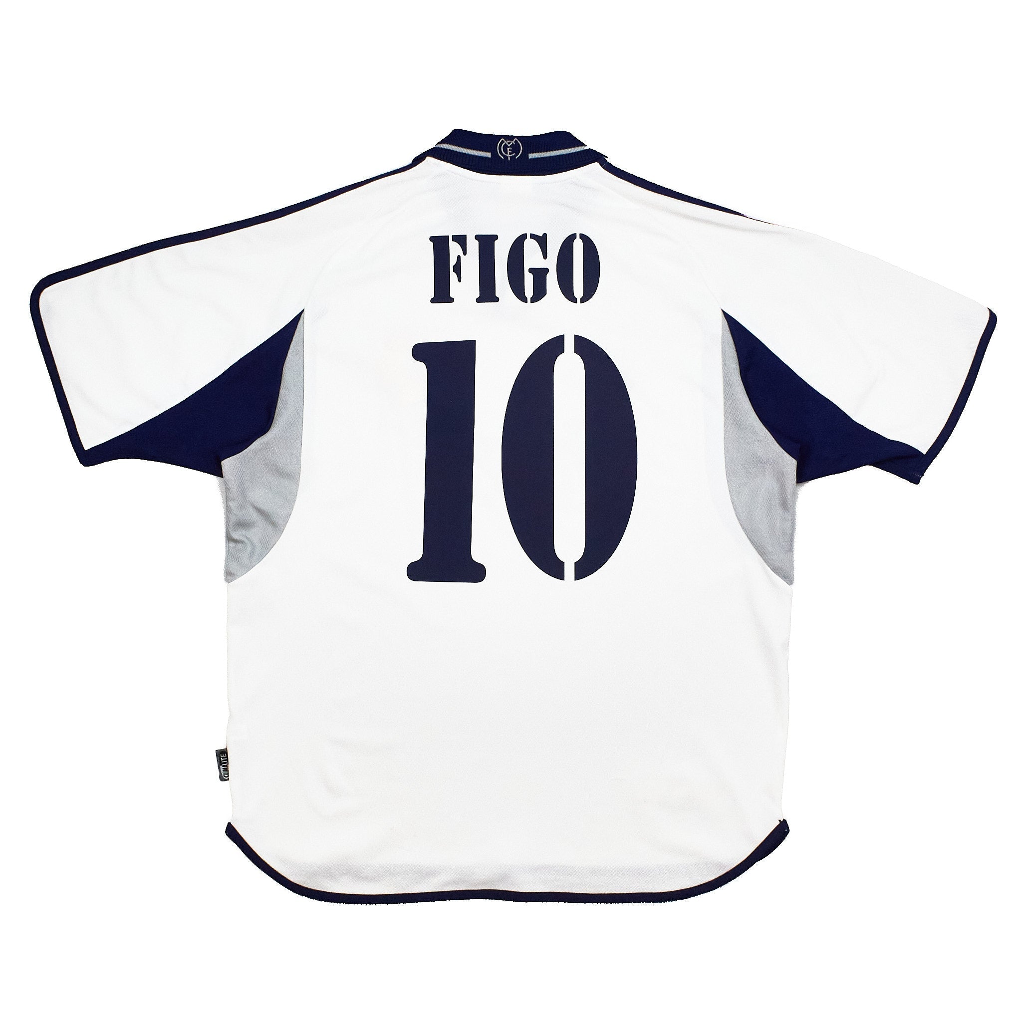 Buy 2000/01 Real Madrid Figo 10 Home Shirt (XL) Adidas ~ Free worldwide shipping ~ Authentic Vintage Football Shirts from Cult Kits
