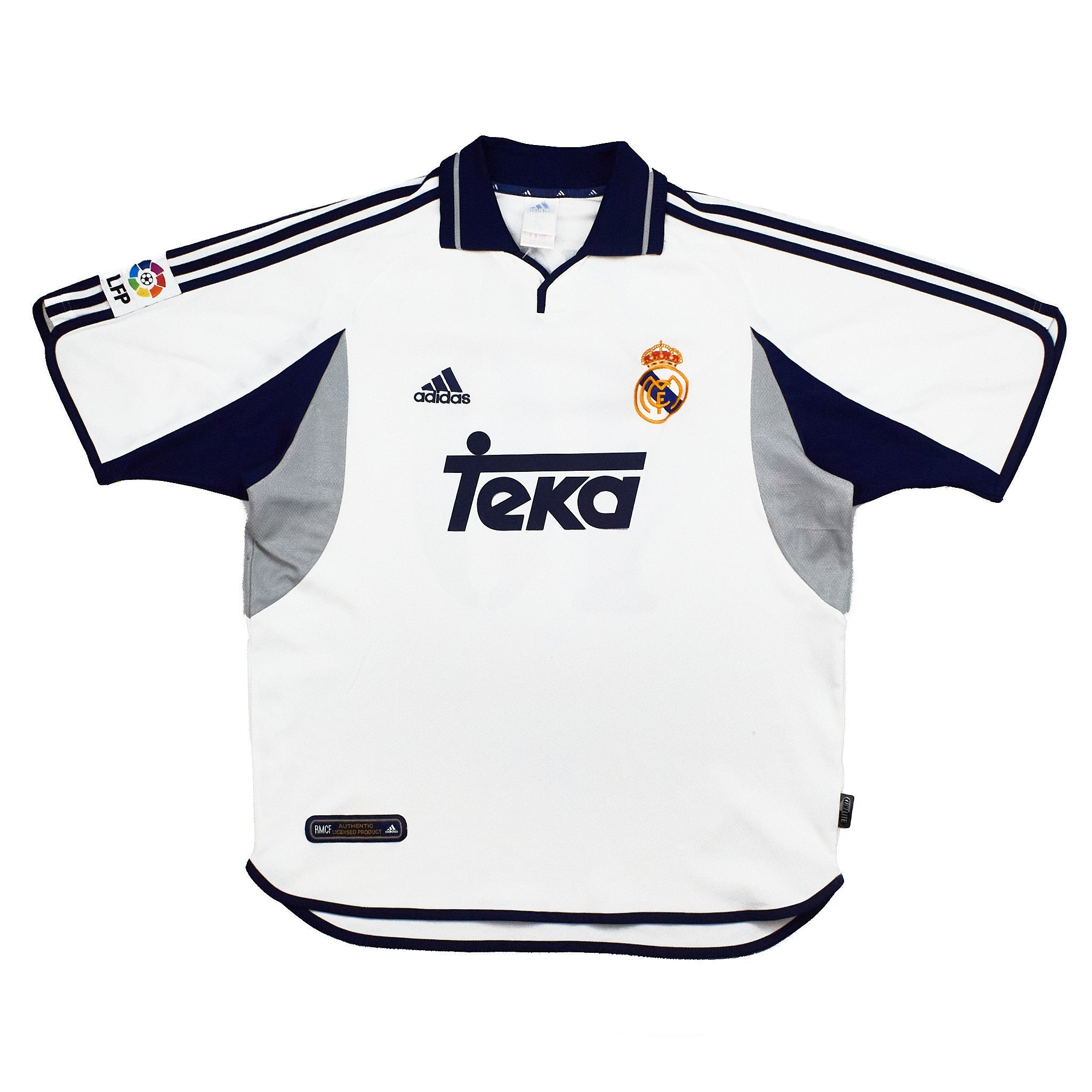 Buy 2000/01 Real Madrid Figo 10 Home Shirt (XL) Adidas ~ Free worldwide shipping ~ Authentic Vintage Football Shirts from Cult Kits