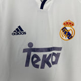 Shop 2000/01 REAL MADRID HOME SHIRT (L) ADIDAS, classic football shirts, vintage football shirts & retro soccer jerseys at Cult Kits