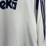 Shop 2000/01 REAL MADRID MORIENTES #9 *MATCH ISSUE* C/L HOME SHIRT (XL) ADIDAS, classic football shirts, vintage football shirts & retro soccer jerseys at Cult Kits