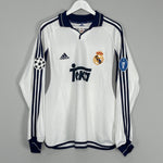 Shop 2000/01 REAL MADRID MORIENTES #9 *MATCH ISSUE* C/L HOME SHIRT (XL) ADIDAS, classic football shirts, vintage football shirts & retro soccer jerseys at Cult Kits