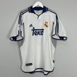 Shop 2000/01 REAL MADRID R.CARLOS #3 HOME SHIRT (L) ADIDAS, classic football shirts, vintage football shirts & retro soccer jerseys at Cult Kits