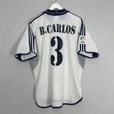 Shop 2000/01 REAL MADRID R.CARLOS #3 HOME SHIRT (L) ADIDAS, classic football shirts, vintage football shirts & retro soccer jerseys at Cult Kits