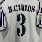 Shop 2000/01 REAL MADRID R.CARLOS #3 HOME SHIRT (L) ADIDAS, classic football shirts, vintage football shirts & retro soccer jerseys at Cult Kits
